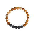 Lava Volcanic Stone Natural Picture Beads Bracelet for Girls S285