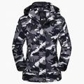 High Quality Lightweight Zipper Breathable Thin Soft Shell Coaches Jackets Outdoor Work Custom Camo Design Heat-Transfer Printed