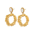 New Stainless Steel Earrings in 18K Gold Plated Fashion Hoop Earrings for Lady Stocks Selling Wholesale Custom Design Jewelry
