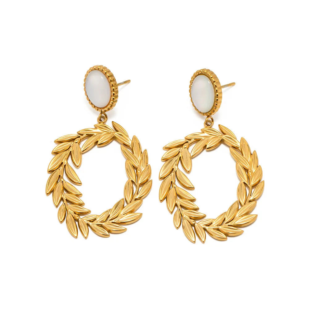 New Stainless Steel Earrings in 18K Gold Plated Fashion Hoop Earrings for Lady Stocks Selling Wholesale Custom Design Jewelry