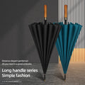 New Arrival 16 Bones Long Wooden Handle Umbrella Straight Rod Men Sunshade High-grade Gift Advertising Automatic Golf Umbrellas