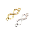925 Sterling Silver '8' Clasp Silver Connector Jewelry Making Findings & Components