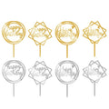 In Stock Gold Glitter Custom Personalized Wedding Happy Birthday Acrylic Cake Topper for Cake Shop XQ255