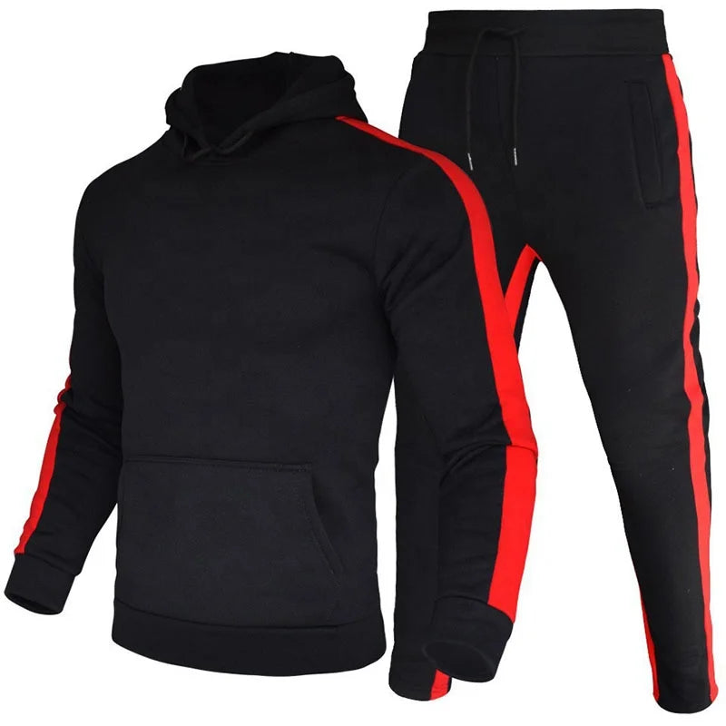 Basketball Emperor Winter Hoodie Set Sportswear New Men's Sweatshirt and Sweatpants Set Fashion Street Pullover