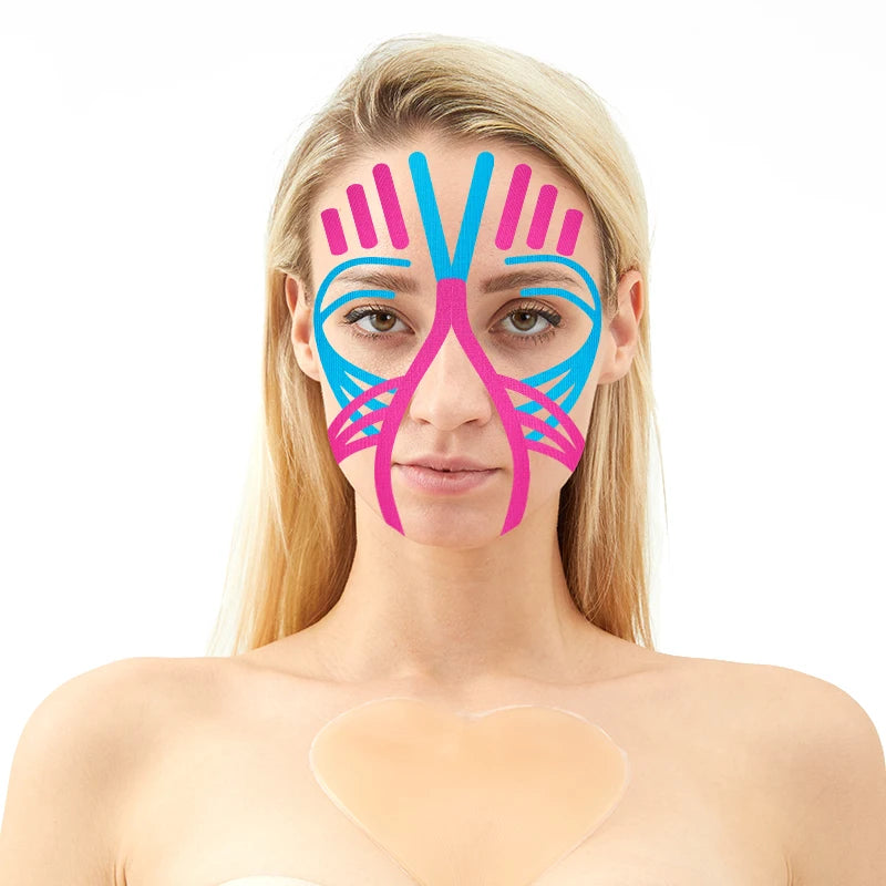 Breathable Kinesiology Tape Face Wrinkles Lift Makeup Tape Face Beauty Tape