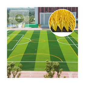 XIAOUGRASS XIAOU5088 Top Workmanship 50mm Anti-UV Yellow Artificial Grass for Mark Line