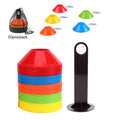 50pcs/set Agility Disc Cones Thickened 19cm PE Sports Soccer Cones 26g Training Coaching Practice Cone Colorful Maker Soft