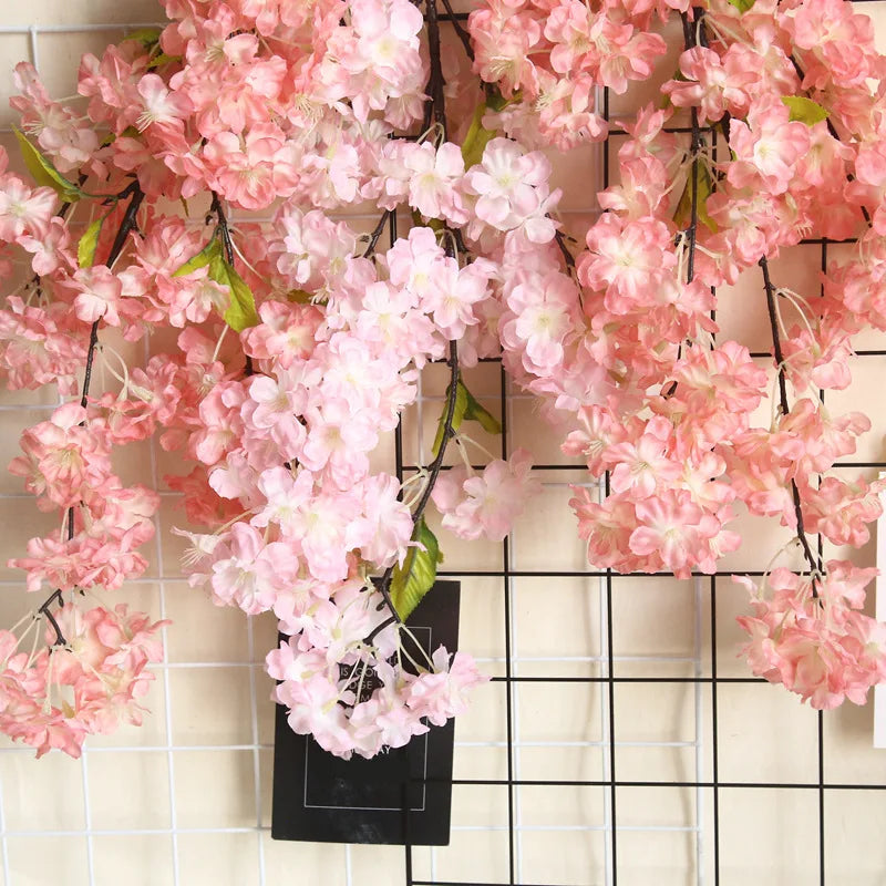 K-0537 Wholesale Wedding Arch Decorative Flowers White Artificial Flowers Cherry Blossom