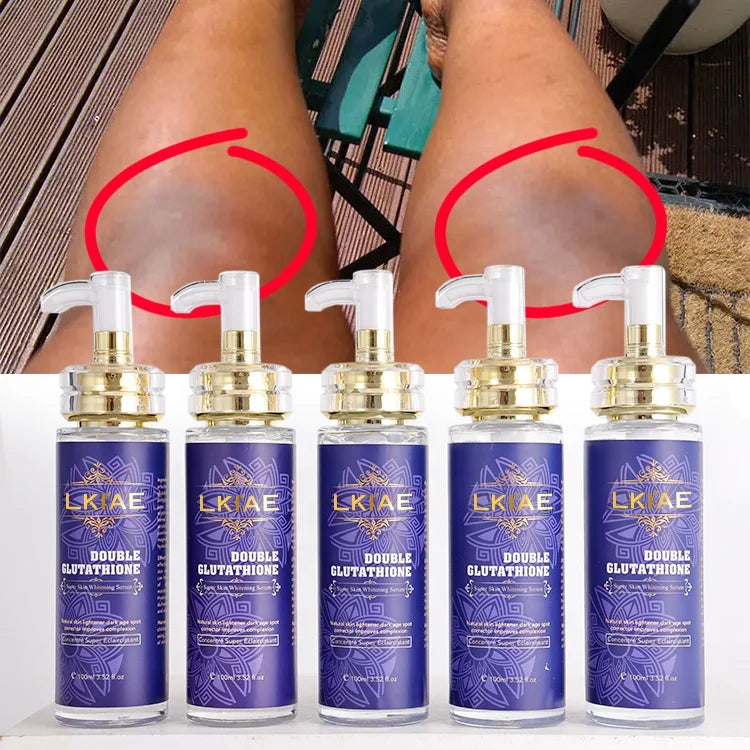Organic Hyaluronic Acid & Vitamin C Anti-Aging Whitening Serum for Dark Knuckles on Face & Body for Africans Black Skin