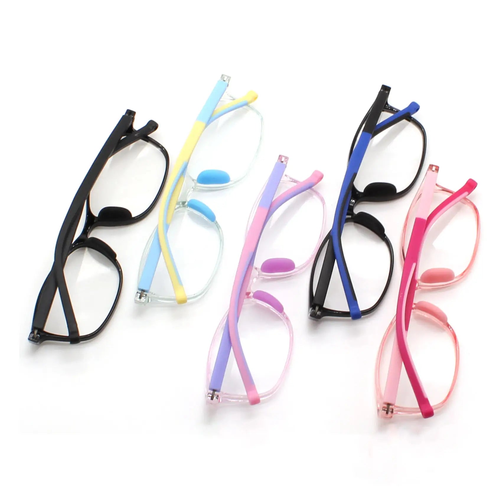 Manufacturer Wholesale Children's Glasses Multicolor Optical Spectacle Frame Kids Anti-blue Light Flat Eyewear for Child