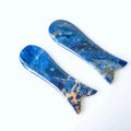 HZ Sodalite Gua Sha Comb Gua Sha Crystal Heart Body Gua Sha Stone with Box
