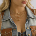 3Pcs/Set Trendy Multilayer CCB Beads Thin Snake Chain Necklaces for Women Charms Ladies Daily Choker Accessories Fashion Jewelry