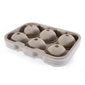 Hot Sell Diy Plastic Colorful 6 Cavity Silicone Ice Cube and Mold Tray Ice Ball Making Bottle Mold