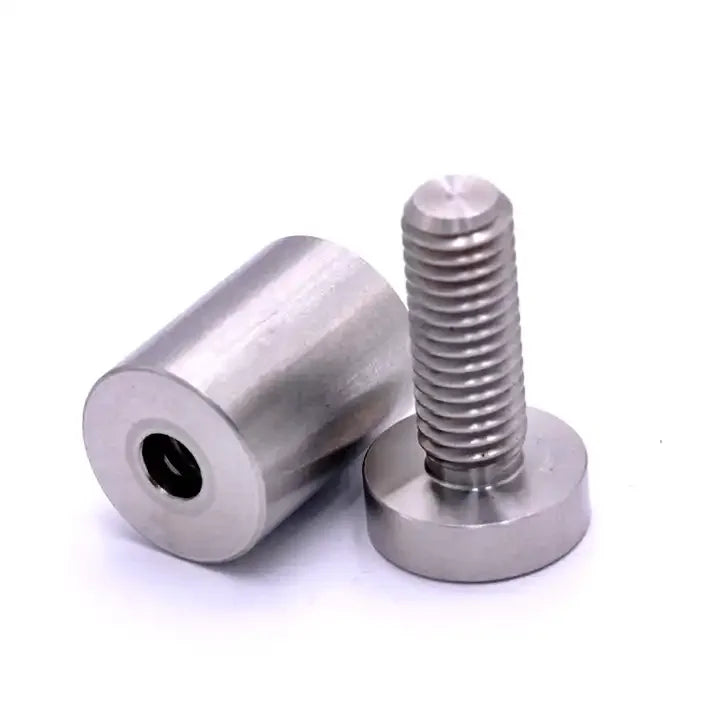 Gold Aluminum Sign Standoff Hardware Screws for Glass Acrylic Fastener Standoff