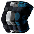 New Design Sports Knee Support Compression Sleeve Knee Brace With Side Spring Stabilizers Silicone Knee Pads