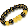 Yiwu Wholesale Pixiu Bracelet Obsidian Engraved Six Words of Proverbs Buddhist Beads Bracelet Hand String Good Luck