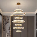 Professional Indoor Lighting Ring Modern Light Customizable European Modern Hotel Hall Chandelier Pendant Led Light