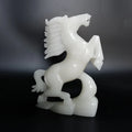 HUIYING natural gemstone feng shui crystal quartz carved unicorns animal horses Office decoration