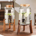 High Temperature Resistant Glass Water Bucket Large Capacity Cold Water Bottle for Fruit Tea Cold Brew Beverage Juice for