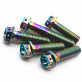 2PCS M6 Bolts Outer Hexagon Hollow Flange Head Plain ISO Motorcycle Fastener M6x10-M6x50