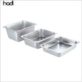 HADI Commercial 201 Stainless Steel GN Container Rectangle Shape American Style for Restaurant Kitchen Hotels Buffets Equipment