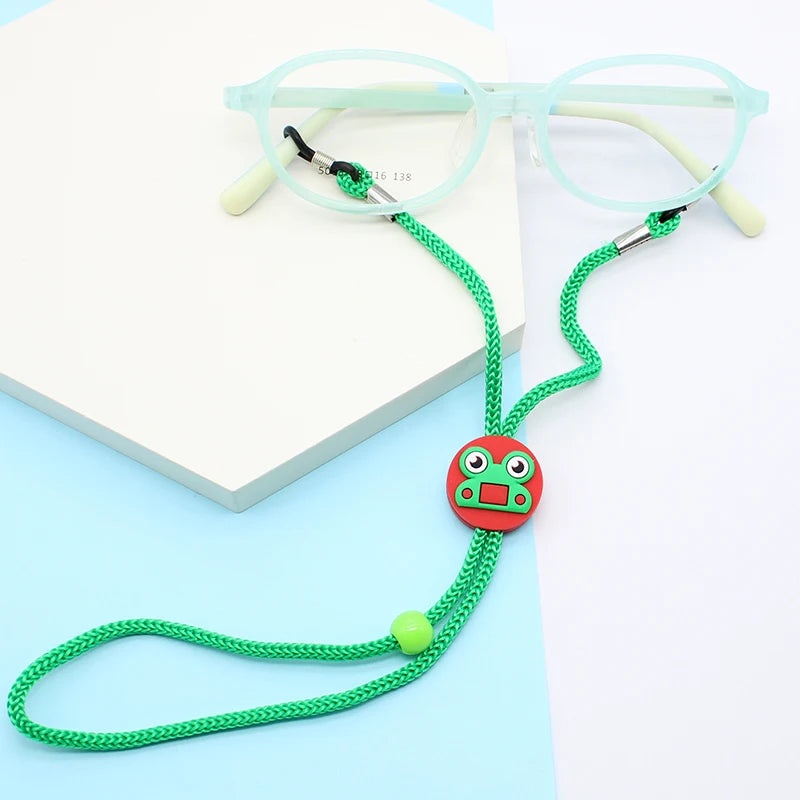 Wholesale Cartoon Anti-Lost Masking Glasses Rope Set Fashionable Nylon 6-Color Lanyard Chains for Children's Eyeglasses
