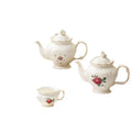 Qian Hu 2025 Luxury British Classic Porcelain Set New Arrival Vintage Design Tea & Coffee Cup Golden Rim Ceramic Antique