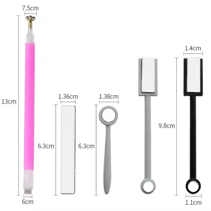 Hot Sale Uv Nail Stick Cat Eyes Magnetic Nail Polish Tool Dual Ended Nail Art Super Strong Magnet Tool for Gel Polish