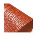Crocodile Pattern Embossed PVC Faux Leather for Car Use Waterproof Fabric with WovenBacking for Seats Crafts Garments Sofas