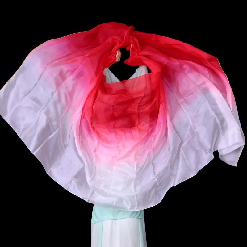 Lightweight Semicircle Chiffon Hand Scarf Belly Dance Costume Outfit Hip Scarf Sequin Trim Shawls Veils