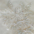 Wholesale Price Beaded Fabric With Flower Pattern Crochet Embroidery Lace Applique Patch