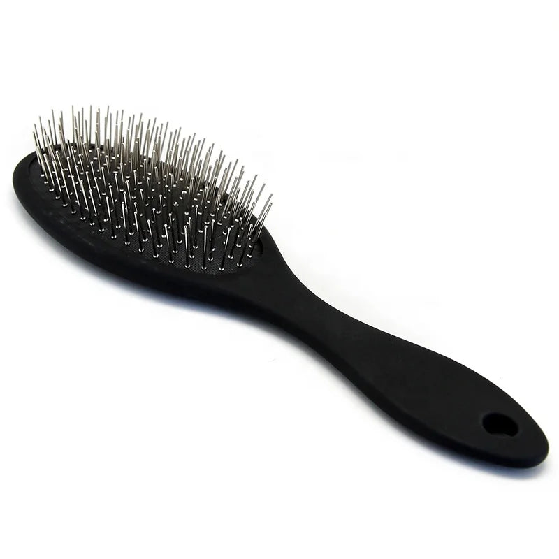 Baoli OEM Brosse Animaux Pet Dog Flexible Head With Rigid Pins Brush Grooming Keep Pets Coat Healthy Stainless Steel Pin Brush