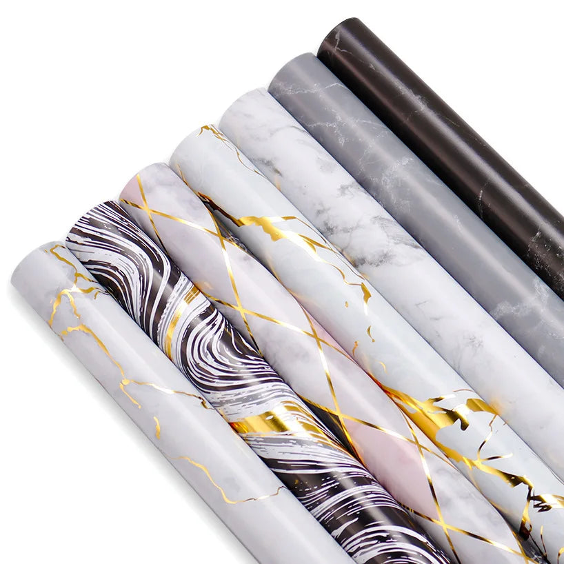 SY 80g Marble Vintage Wrapping Paper Coated Craft and Sticker Use for Gift Packing-Wholesale Fancy Gift Wrapping Paper