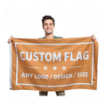 2023 New Custom Waterproof Eco-Friendly Polyester Advertising Flag High Quality 90x150cm Sublimation Pennant Double Sided Logo