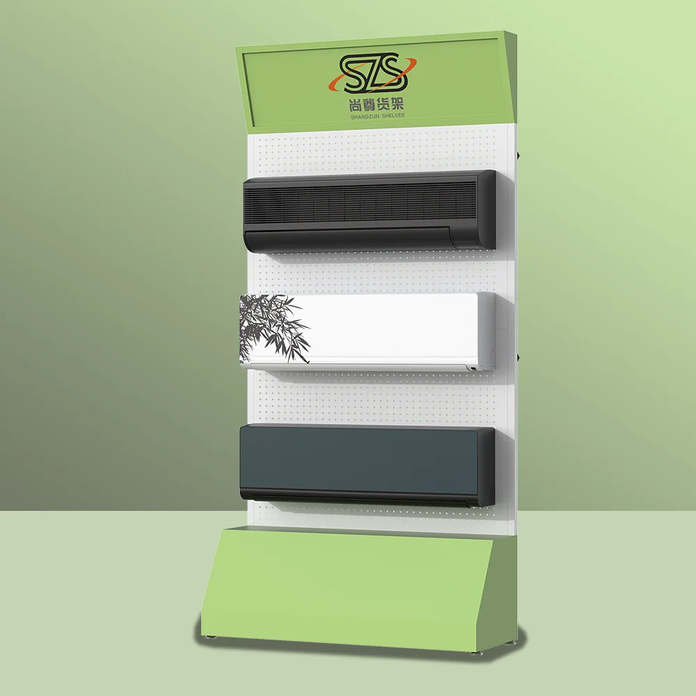 Metal Material Multifunctional air Conditioning Display Stand Detachable Pegboard Display Stand