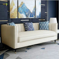 Nordic Luxury Style Three Seat Modern Furniture Velvet Fabric Sofa Minimalist for Small Living Room Hotel School Application