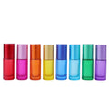 5ml Frosted Color Glass Roller Bottle with Hot Stamping and Roll on Sealing for Perfume