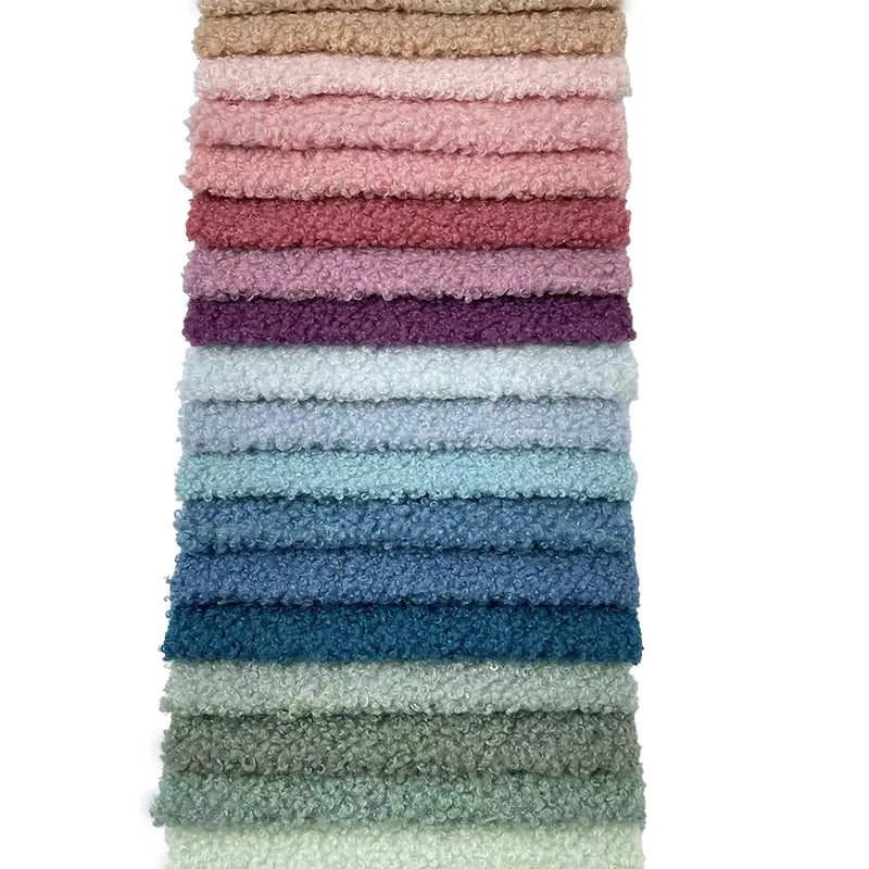Multi-colors Customizable 100% Polyester Heavyweight Woven Dobby Twill Rib Teddy Fabric for Sofa Upholstery