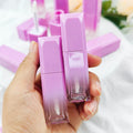 Hot Selling Private Label Plastic Square 6ML Empty Makeup Lip Gloss Bottle Cute Empty Tubes Containers for Lip Plumper Oil