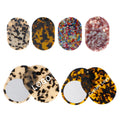 2024  New Arrival Acetic Acid Texture of Material Portable Cosmetic Mirror Outdoor Make-up Must Have Good Things Combs for Women