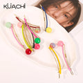 KUACHI Ins Style Candy Color Acetate Hair Clip Korean Fashion Custom Hair Clips Lollipop Ball Hair Clips With Logo