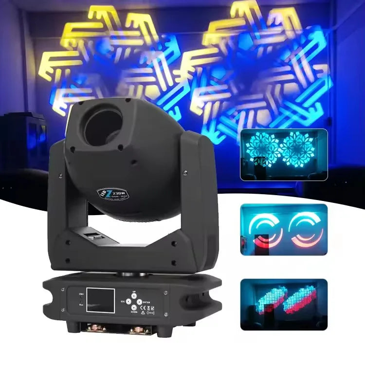 Sharpy Led 230W Light Source Mini 3 in 1 Zoom Beam Spot Moving Head  Light for Disco Party Club Bar Dj Show Stage Lighting