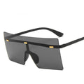 2025 Fashion Hot Selling  UV400  Protection Oversized Sunglasses Womens Rimless