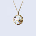 Natural Mother of Pearl Shell Necklace 925 Sterling Silver Necklace North Star Zircon Necklace Jewelry