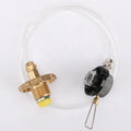 IRONOENKEY Camping Card Type Gas Tank Charging Valve Flat Gas Tank Charging Valve for Outdoor Stove