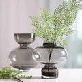 Green Glass Calabash Vase Nordic Style Creative Vase Ornament Living Room Table Top Flower Arrangement