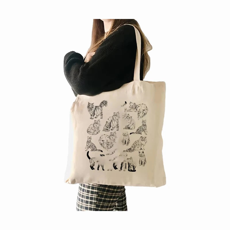 Wholesale Custom Logo Tote Canvas Bag Personalized Reusable Travel and Shopping Shoulder Bag for Women