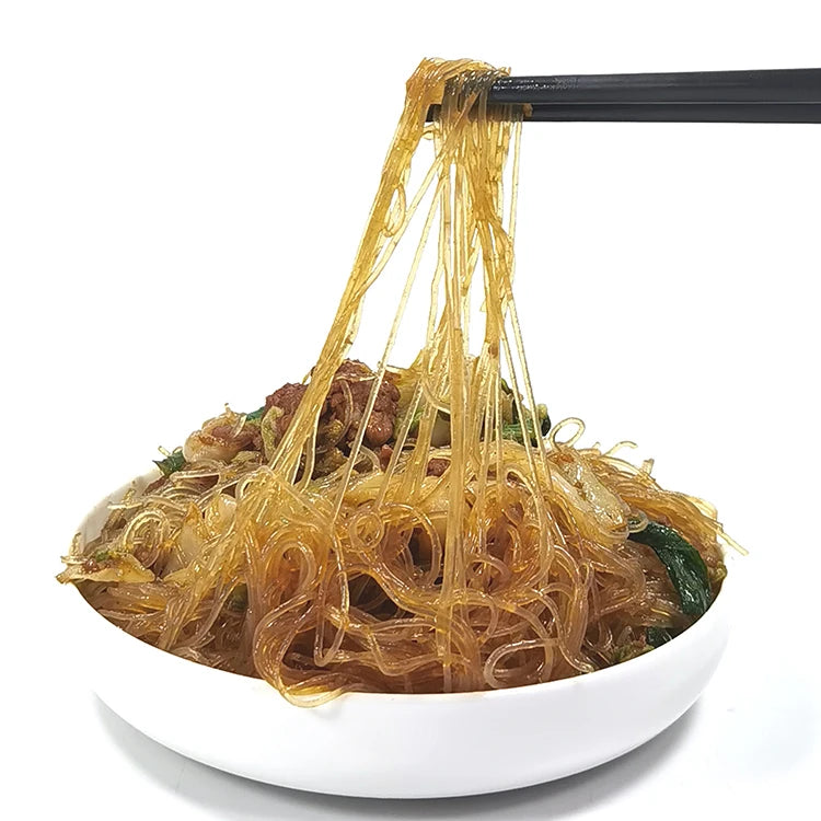 Authentic LONGKOU Mung Bean Fan Bag Dried Style Fine Vermicelli 500G Smooth Chewy Non-fried Barbecue Spicy Hot Pot Cold Mixing