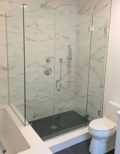 Factory Walk in Square Rectangle 3 Sided Frameless Tempered Glass Hinge Shower Door Stall Enclosure Bathroom Custom Open