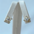 2026 Sterling Silver Small Jewelry Zircon Women Snowflake Stud Earrings